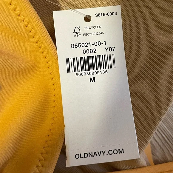 🆕 Old Navy Women’s V-Neck Ruffle-Trim Cutout One Piece Swim Swimsuit Mango 8-10 - Picture 10 of 15